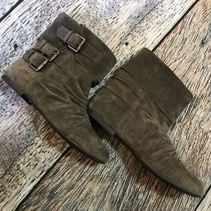🌪GIANNI BINI GREY SUEDE SHORT BOOTS🌪